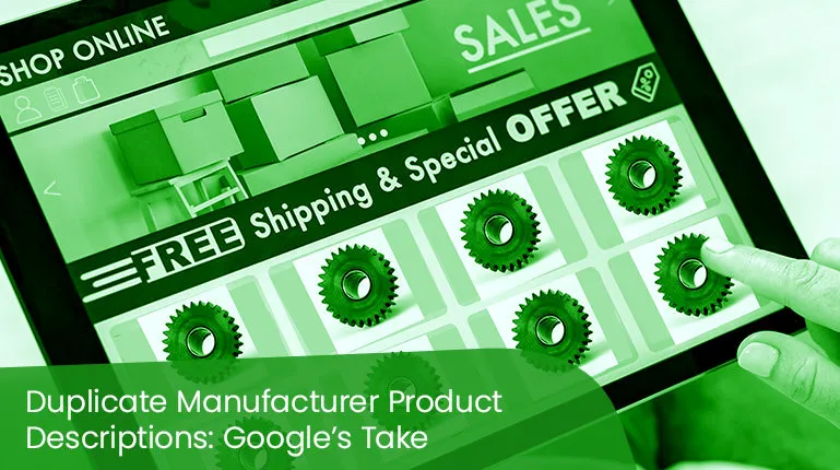 duplicate manufacturer product descriptions