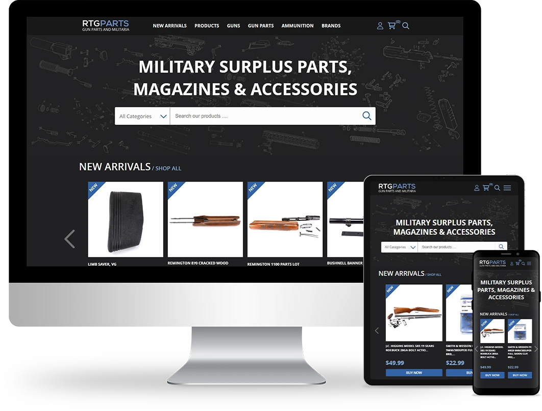 home page design on responsive devices