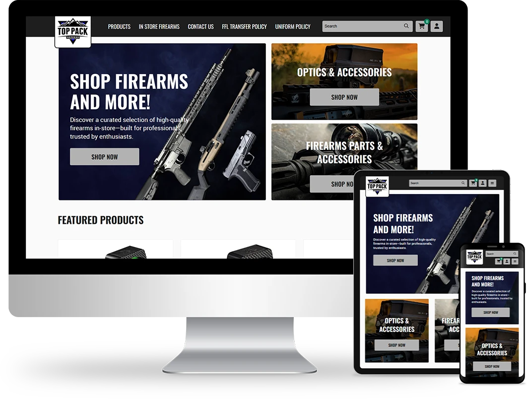 Top Pack Defense design on responsive devices