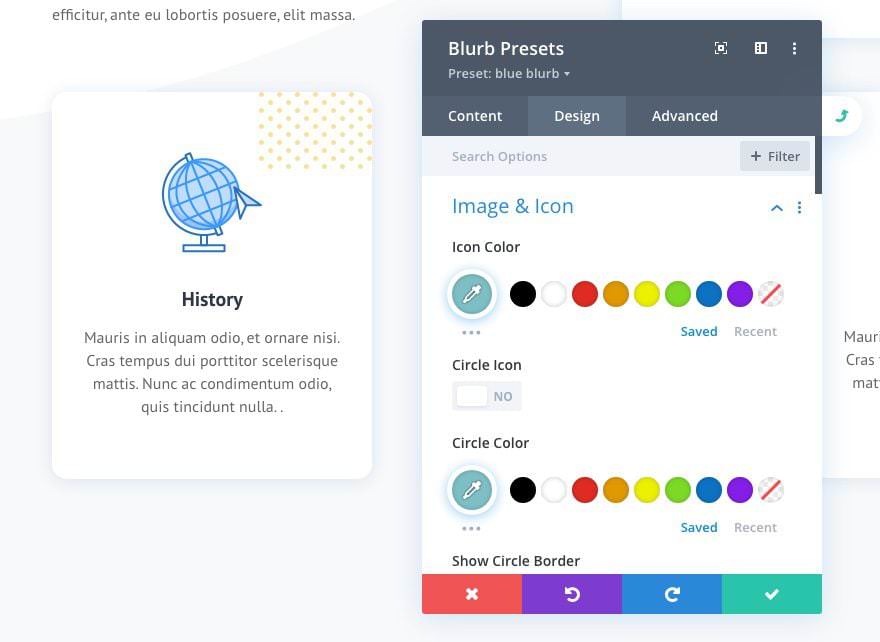 Conditional logic global preset